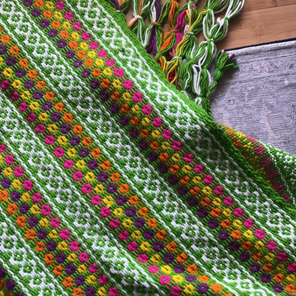 Vintage retro afghan “end of bed throw” - Picture 2 of 6